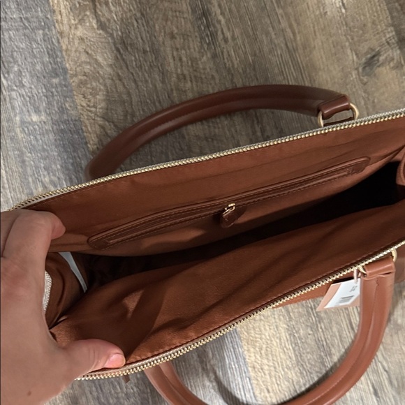 Cream and Brown Women's Tote Bag - Picture 6 of 10